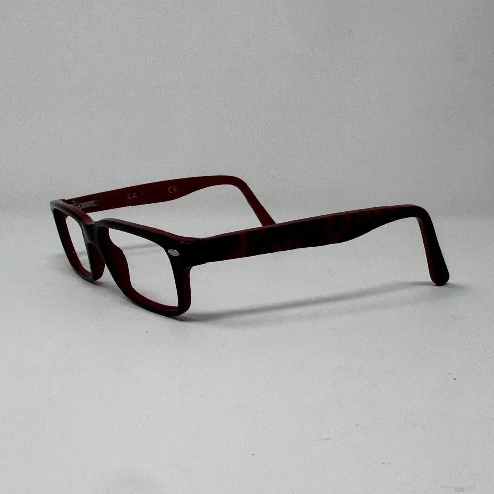 Ray-Ban RB1535 3573 Kids Eyeglass Frames Black On Red 48-16-130 Authentic